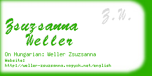 zsuzsanna weller business card